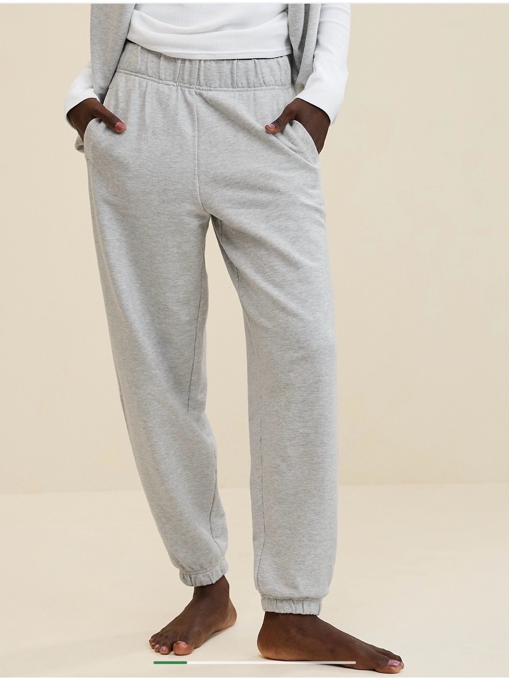 aerie Light Gray Cozy Joggers